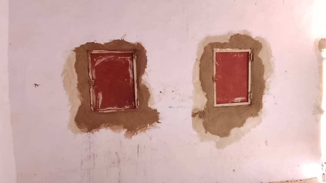 Ventanas instaladas tras la intervención