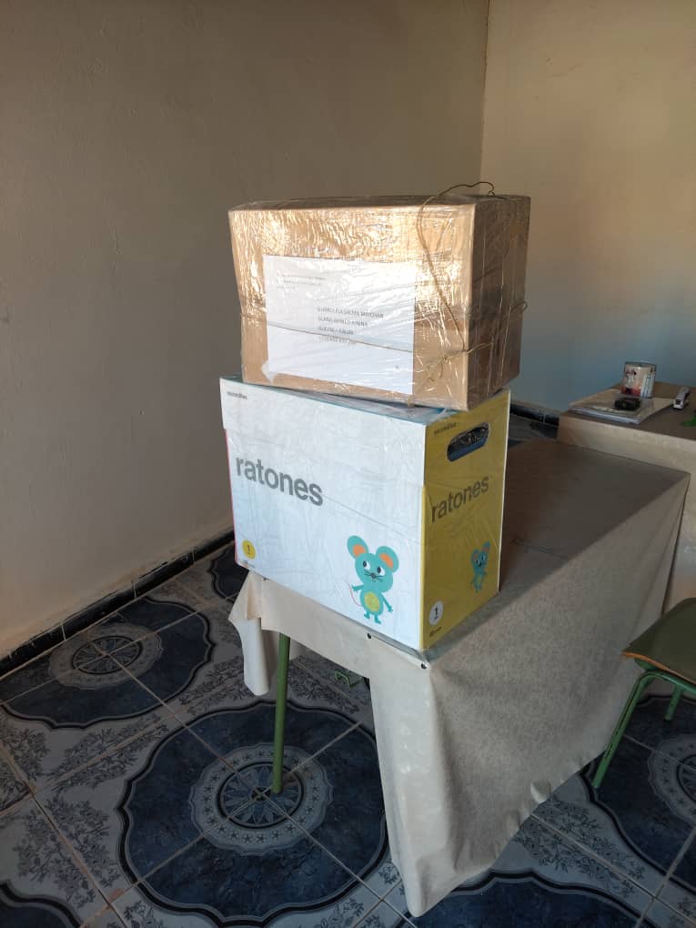 Material educativo recibido en la guardería